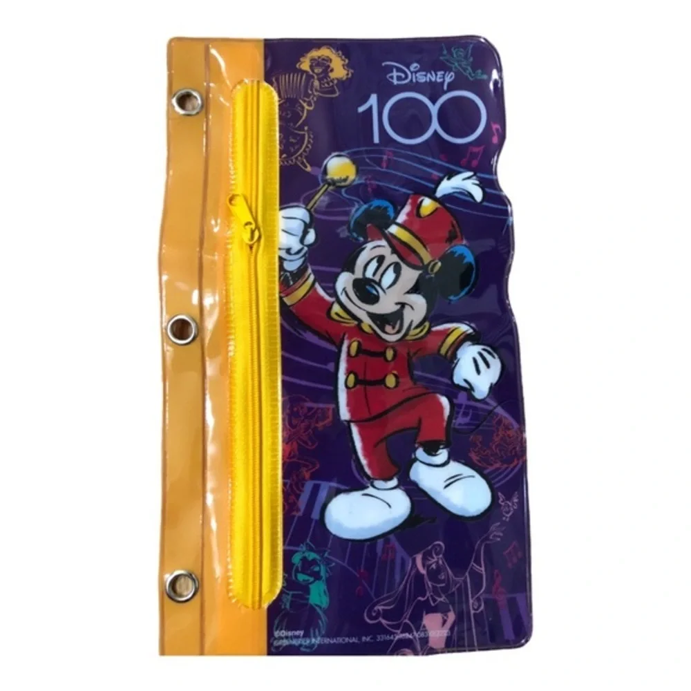 2 Disney 100th Anniversary Mickey Mouse & Disney characters pencil case‎ pouch